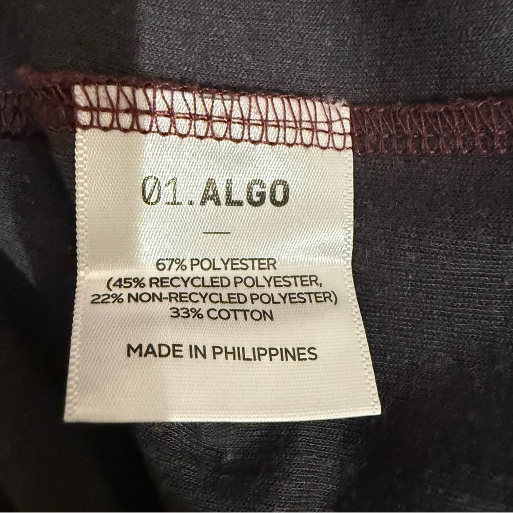 01.Algo Waffle Maroon Long Sleeve, Upf 50 Quick Dry Antiodor Moisture Wicking Xl View 4